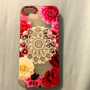 Beautiful Rose Rinestone IPhone SE Phone Case